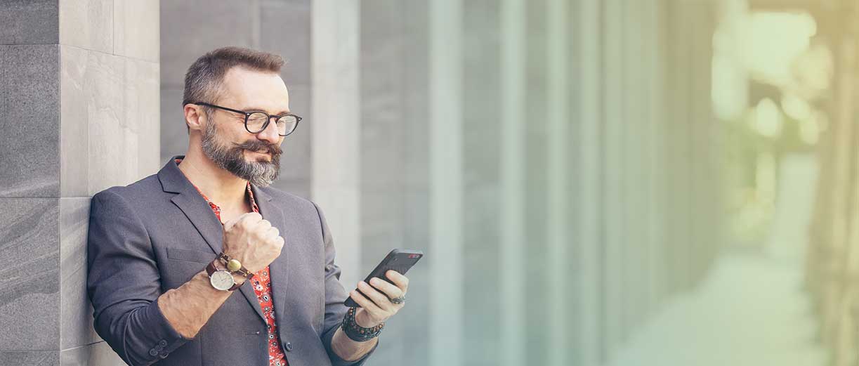 Business Man Texting