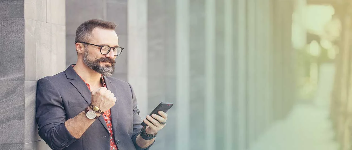 Business Man Texting